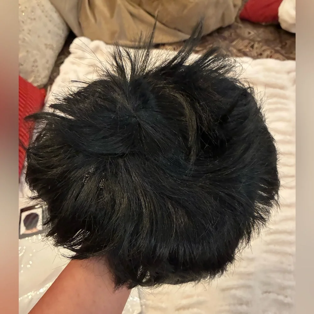 Spirit Halloween Black Dark Rocker Wig